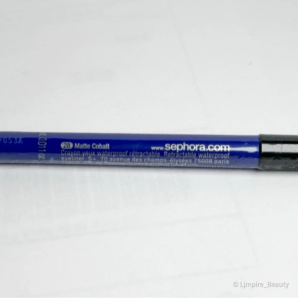 28 - Matte Cobalt SEPHORA COLLECTION Waterproof 12HR Retractable Eyeliner Pencil